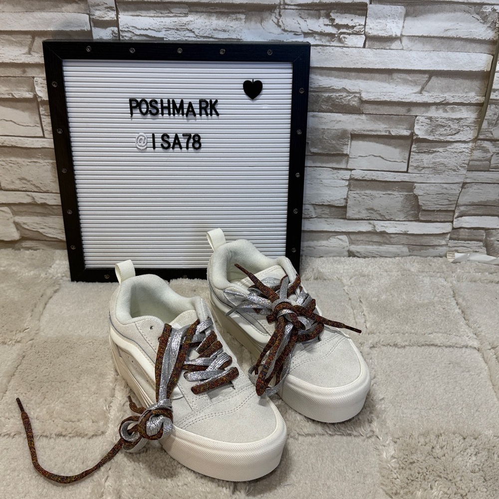 Vans Knu Stack 'White' Old School Platform Shoes - image 5